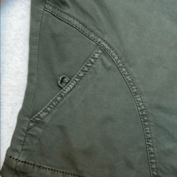 Anthropologie By Marrakech Utility  Green Cream Removable Sherpa Collar Jacket - Picture 7 of 16